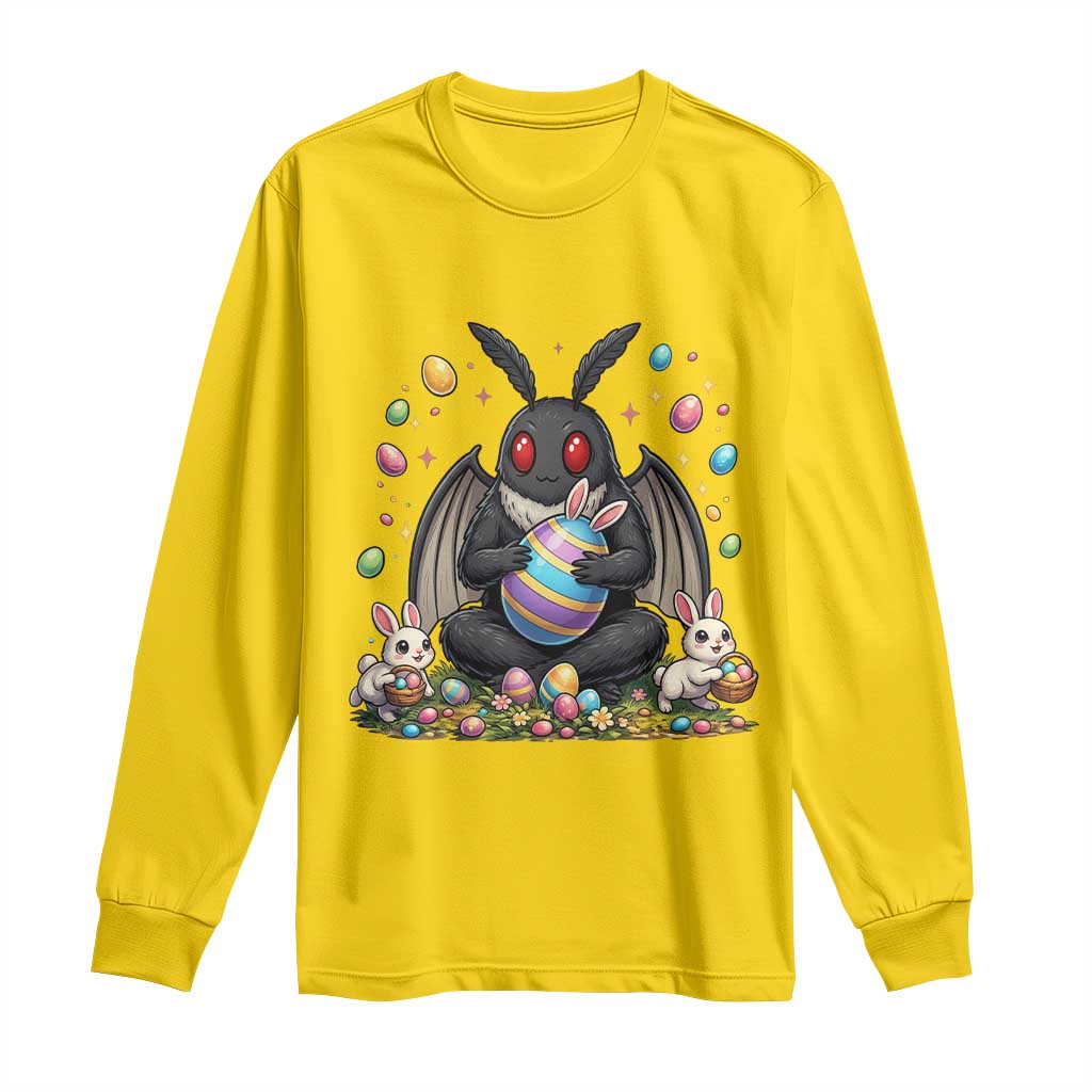 Mothman Easter Bunny Long Sleeve Shirt Funny West Virginia Cryptid Lover Gift TS12 Daisy Print Your Wear