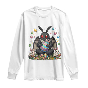 Mothman Easter Bunny Long Sleeve Shirt Funny West Virginia Cryptid Lover Gift TS12 White Print Your Wear