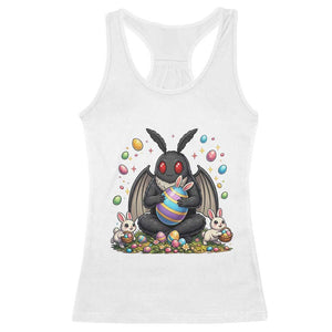 Mothman Easter Bunny Racerback Tank Top Funny West Virginia Cryptid Lover Gift TS12 White Print Your Wear