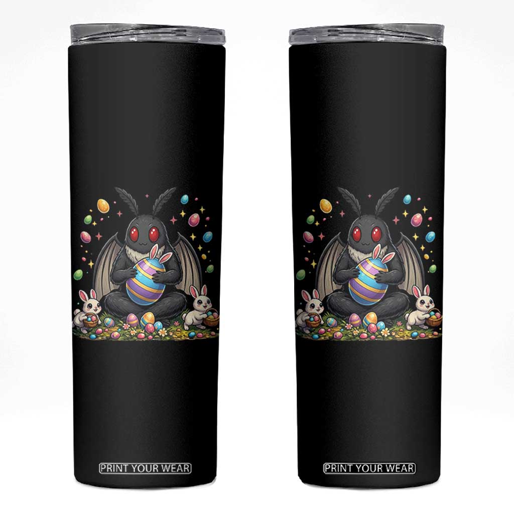 Mothman Easter Bunny Skinny Tumbler Funny West Virginia Cryptid Lover Gift TS12 Black Print Your Wear
