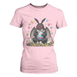 Mothman Easter Bunny T Shirt For Women Funny West Virginia Cryptid Lover Gift TS12 Light Pink Print Your Wear
