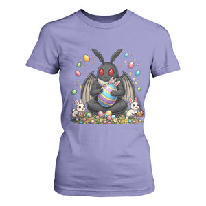 Mothman Easter Bunny T Shirt For Women Funny West Virginia Cryptid Lover Gift TS12 Violet Print Your Wear