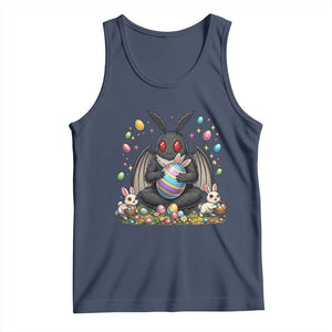 Mothman Easter Bunny Tank Top Funny West Virginia Cryptid Lover Gift TS12 Navy Print Your Wear