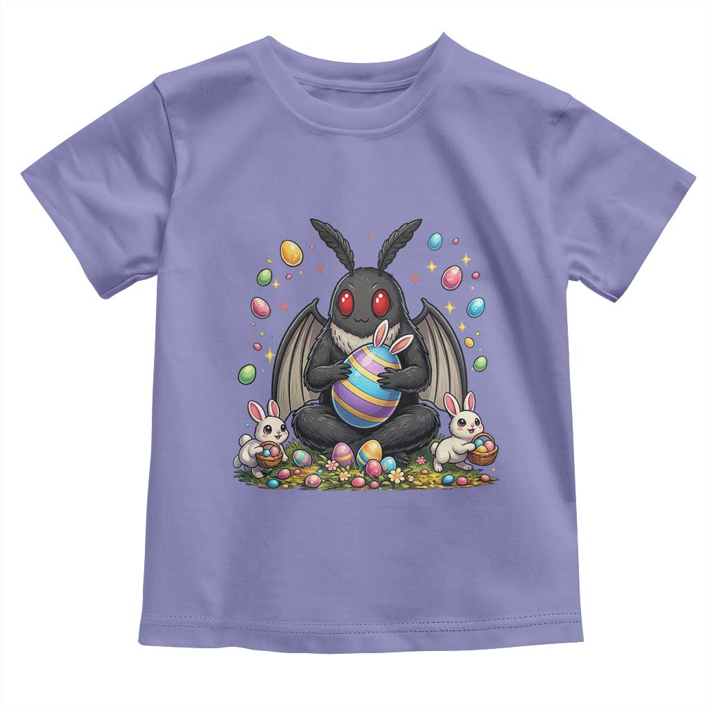 Mothman Easter Bunny Toddler T Shirt Funny West Virginia Cryptid Lover Gift TS12 Violet Print Your Wear