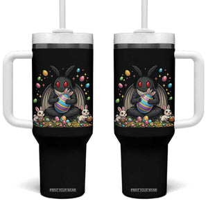 Mothman Easter Bunny Tumbler With Handle Funny West Virginia Cryptid Lover Gift TS12 One Size: 40 oz Black Print Your Wear
