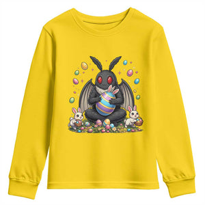 Mothman Easter Bunny Youth Sweatshirt Funny West Virginia Cryptid Lover Gift TS12 Daisy Print Your Wear