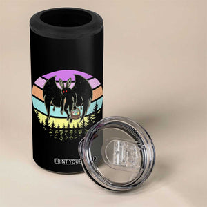 Retro Sunset Mothman Easter Egg Hunt 4 in 1 Can Cooler Tumbler Cryptid Lover Gift TS12 Print Your Wear