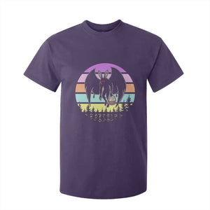 Retro Sunset Mothman Easter Egg Hunt T Shirt For Kid Cryptid Lover Gift TS12 Purple Print Your Wear