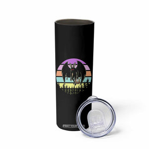 Retro Sunset Mothman Easter Egg Hunt Skinny Tumbler Cryptid Lover Gift TS12 Print Your Wear