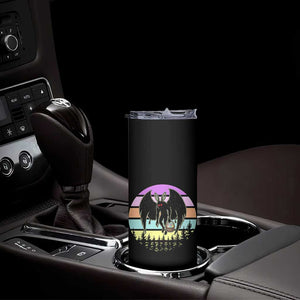 Retro Sunset Mothman Easter Egg Hunt Skinny Tumbler Cryptid Lover Gift TS12 Print Your Wear