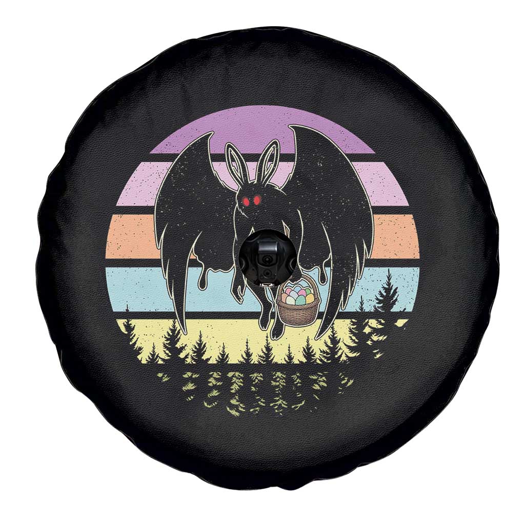 Retro Sunset Mothman Easter Egg Hunt Spare Tire Cover Cryptid Lover Gift TS12 Print Your Wear