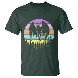 Retro Sunset Mothman Easter Egg Hunt T Shirt Cryptid Lover Gift TS12 Dark Forest Green Print Your Wear