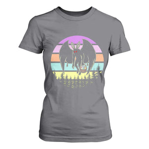 Retro Sunset Mothman Easter Egg Hunt T Shirt For Women Cryptid Lover Gift TS12 Charcoal Print Your Wear