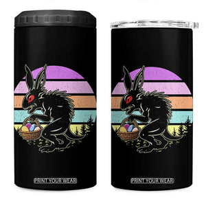 Retro Sunset Chupacabra Easter Egg Hunt 4 in 1 Can Cooler Tumbler Cryptid Lover Gift TS12 One Size: 16 oz Black Print Your Wear