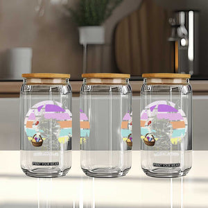 Retro Sunset Chupacabra Easter Egg Hunt Glass Can Cryptid Lover Gift TS12 Print Your Wear