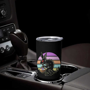 Retro Sunset Chupacabra Easter Egg Hunt Tumbler Cup Cryptid Lover Gift TS12 Print Your Wear