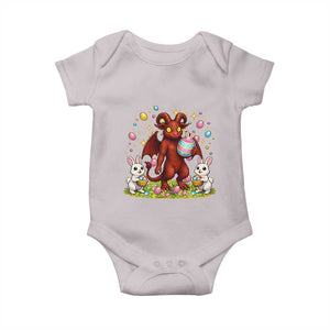 Jersey Devil Easter Egg Hunt Baby Onesie Funny Pine Barrens Folklore Gift TS12 Ice Gray Print Your Wear