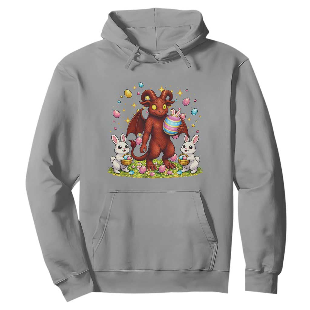 Jersey Devil Easter Egg Hunt Hoodie Funny Pine Barrens Folklore Gift TS12 Sport Gray Print Your Wear