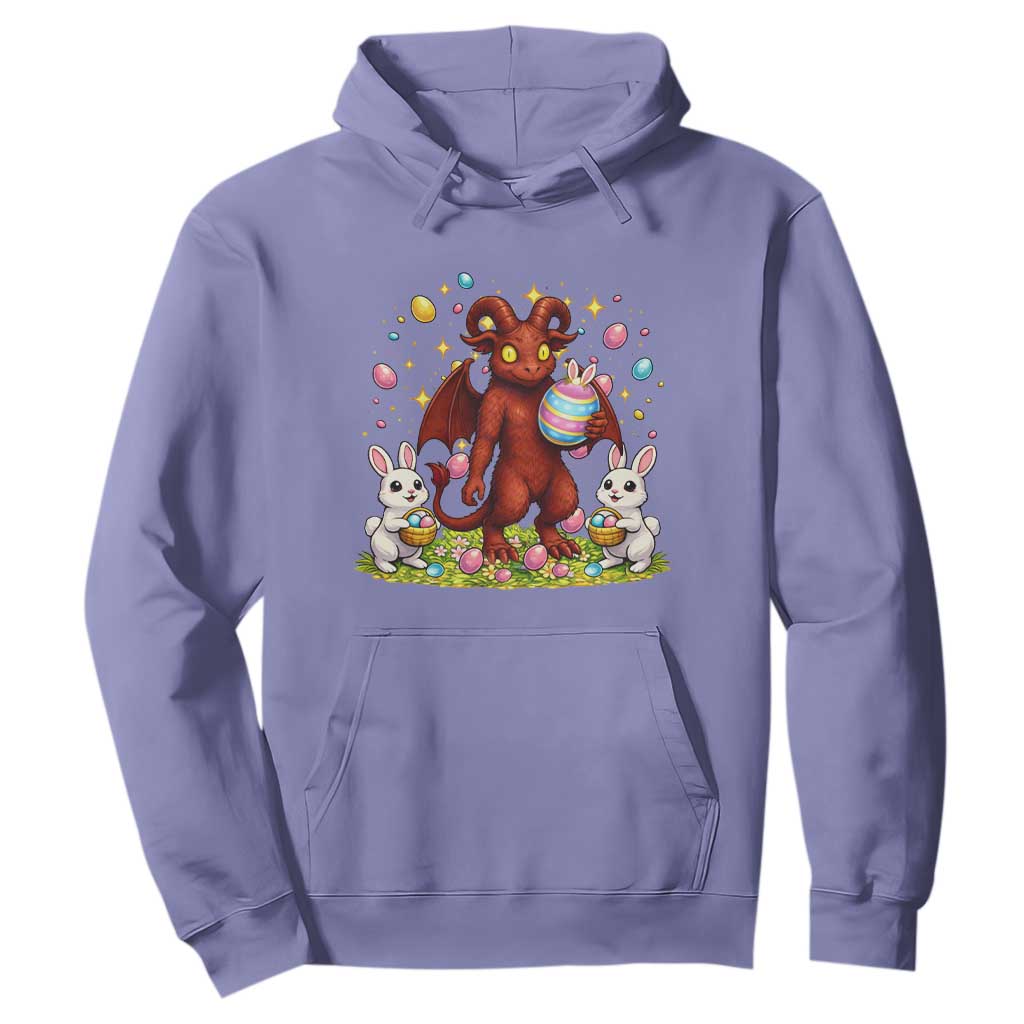 Jersey Devil Easter Egg Hunt Hoodie Funny Pine Barrens Folklore Gift TS12 Violet Print Your Wear