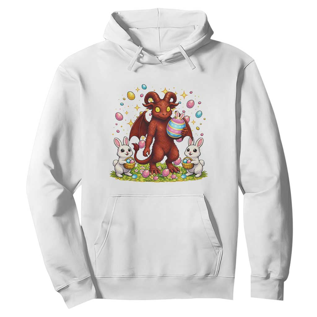 Jersey Devil Easter Egg Hunt Hoodie Funny Pine Barrens Folklore Gift TS12 White Print Your Wear