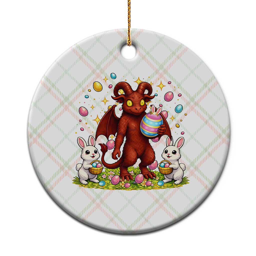 Jersey Devil Easter Egg Hunt Ceramic Ornament Funny Pine Barrens Folklore Gift TS12 1pc Christmas Plaid Print Your Wear
