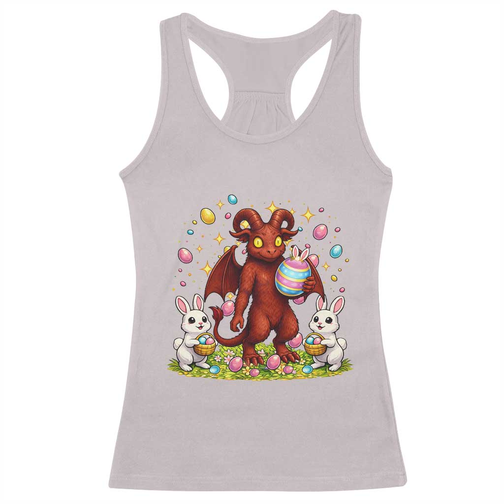 Jersey Devil Easter Egg Hunt Racerback Tank Top Funny Pine Barrens Folklore Gift TS12 Ice Gray Print Your Wear
