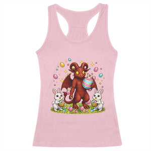 Jersey Devil Easter Egg Hunt Racerback Tank Top Funny Pine Barrens Folklore Gift TS12 Light Pink Print Your Wear