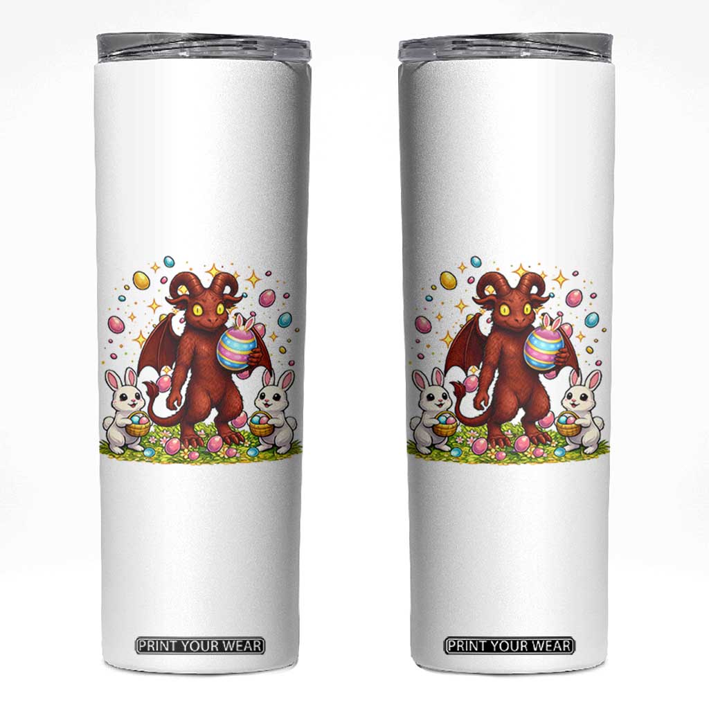 Jersey Devil Easter Egg Hunt Skinny Tumbler Funny Pine Barrens Folklore Gift TS12 White Print Your Wear