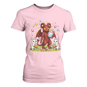 Jersey Devil Easter Egg Hunt T Shirt For Women Funny Pine Barrens Folklore Gift TS12 Light Pink Print Your Wear