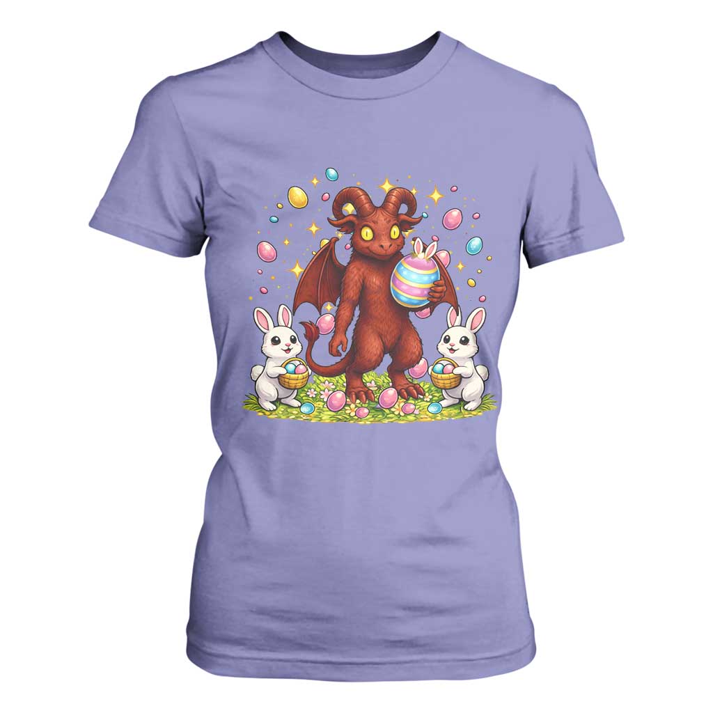 Jersey Devil Easter Egg Hunt T Shirt For Women Funny Pine Barrens Folklore Gift TS12 Violet Print Your Wear