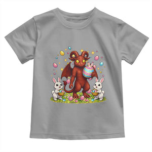 Jersey Devil Easter Egg Hunt Toddler T Shirt Funny Pine Barrens Folklore Gift TS12 Sport Gray Print Your Wear