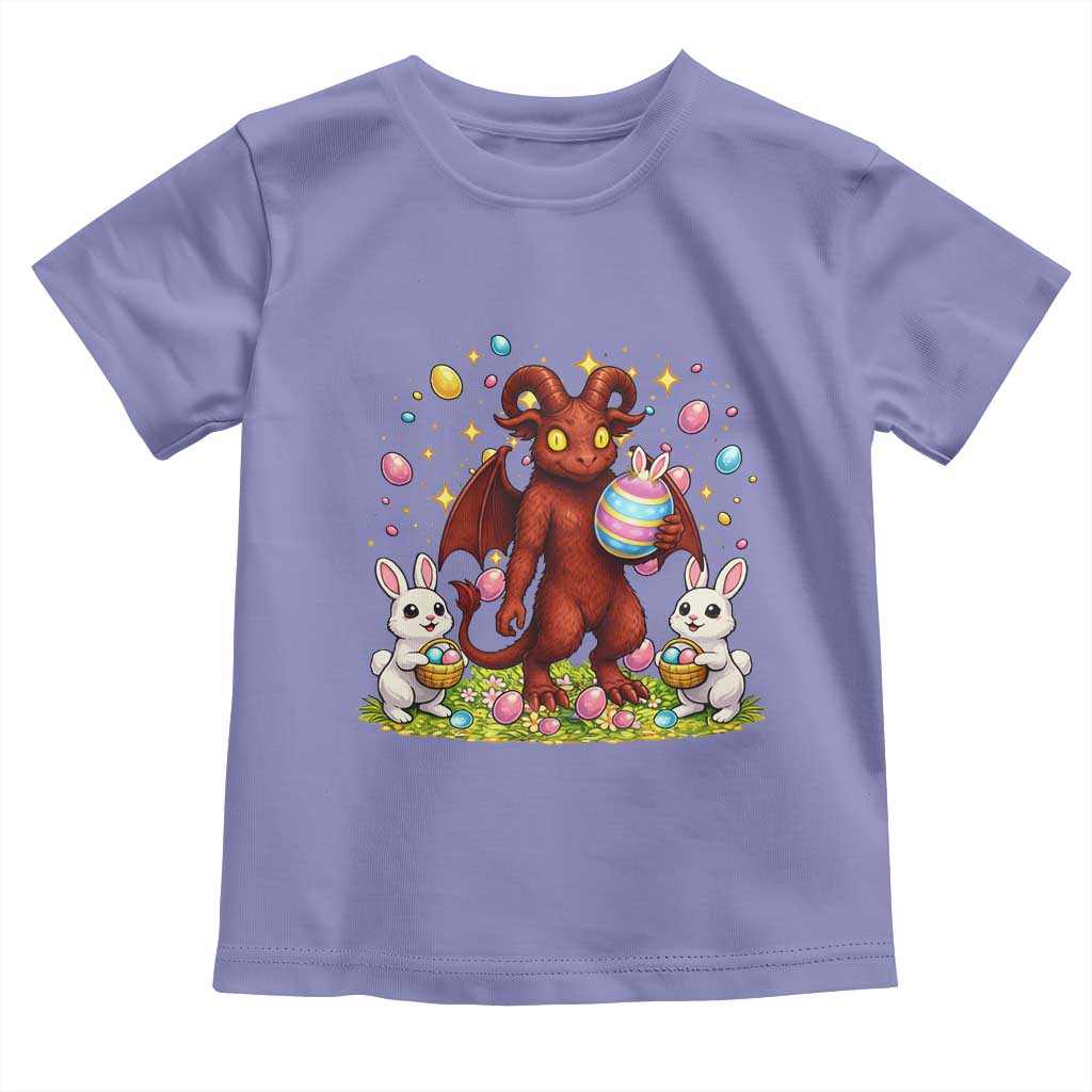 Jersey Devil Easter Egg Hunt Toddler T Shirt Funny Pine Barrens Folklore Gift TS12 Violet Print Your Wear