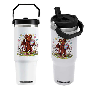 Jersey Devil Easter Egg Hunt Flip Straw Tumbler Funny Pine Barrens Folklore Gift TS12 One Size: 30 oz White Print Your Wear