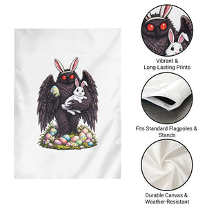 Funny Mothman Bunny Ears Garden Flag Point Pleasant Cryptid Lover Gift TS12 Print Your Wear