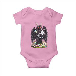 Funny Mothman Bunny Ears Baby Onesie Point Pleasant Cryptid Lover Gift TS12 Light Pink Print Your Wear