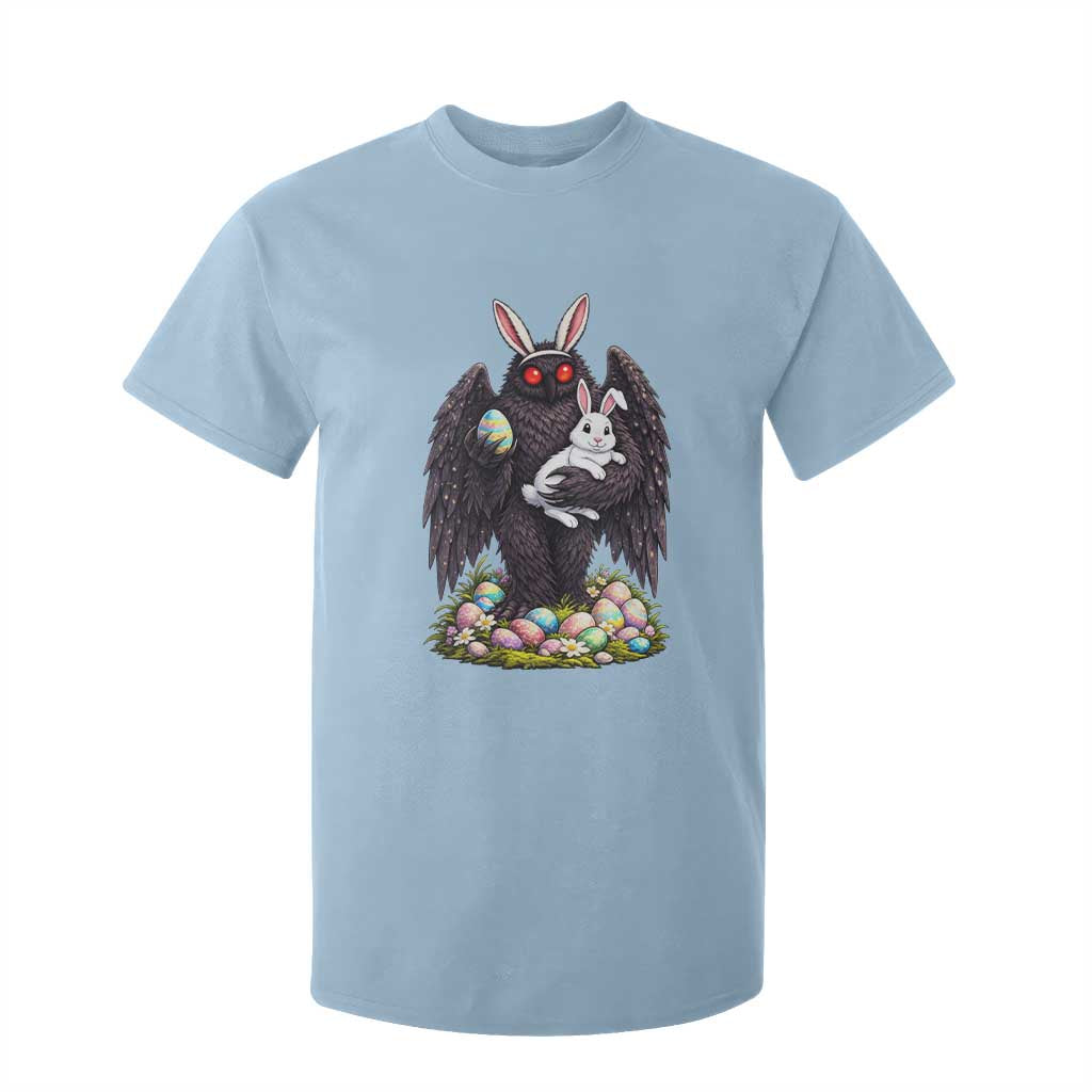 Funny Mothman Bunny Ears T Shirt For Kid Point Pleasant Cryptid Lover Gift TS12 Light Blue Print Your Wear
