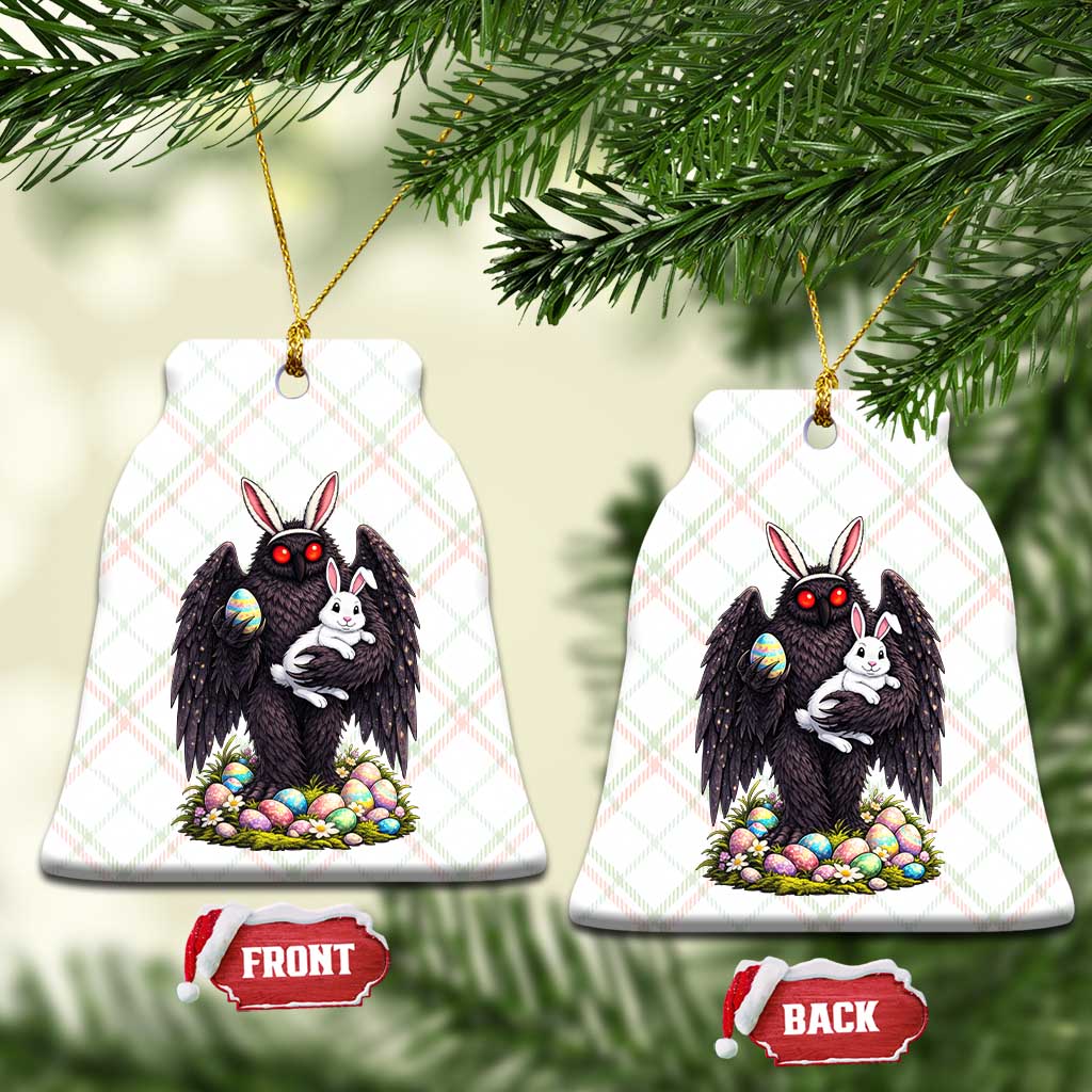 Funny Mothman Bunny Ears Ceramic Ornament Point Pleasant Cryptid Lover Gift TS12 Print Your Wear