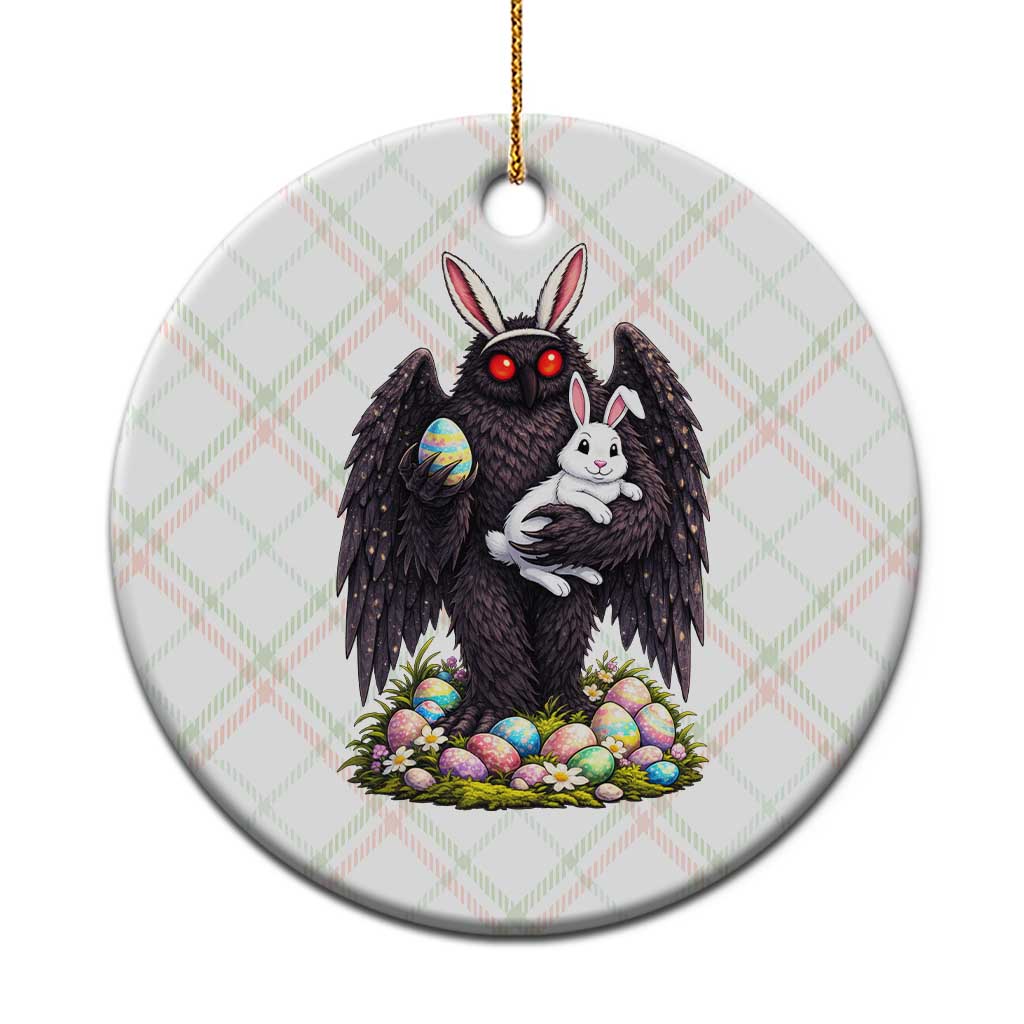 Funny Mothman Bunny Ears Ceramic Ornament Point Pleasant Cryptid Lover Gift TS12 1pc Christmas Plaid Print Your Wear