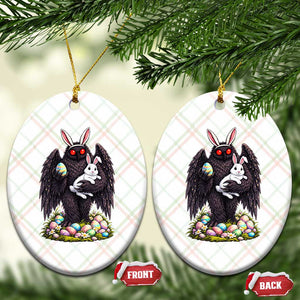 Funny Mothman Bunny Ears Ceramic Ornament Point Pleasant Cryptid Lover Gift TS12 Print Your Wear