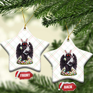 Funny Mothman Bunny Ears Ceramic Ornament Point Pleasant Cryptid Lover Gift TS12 Print Your Wear