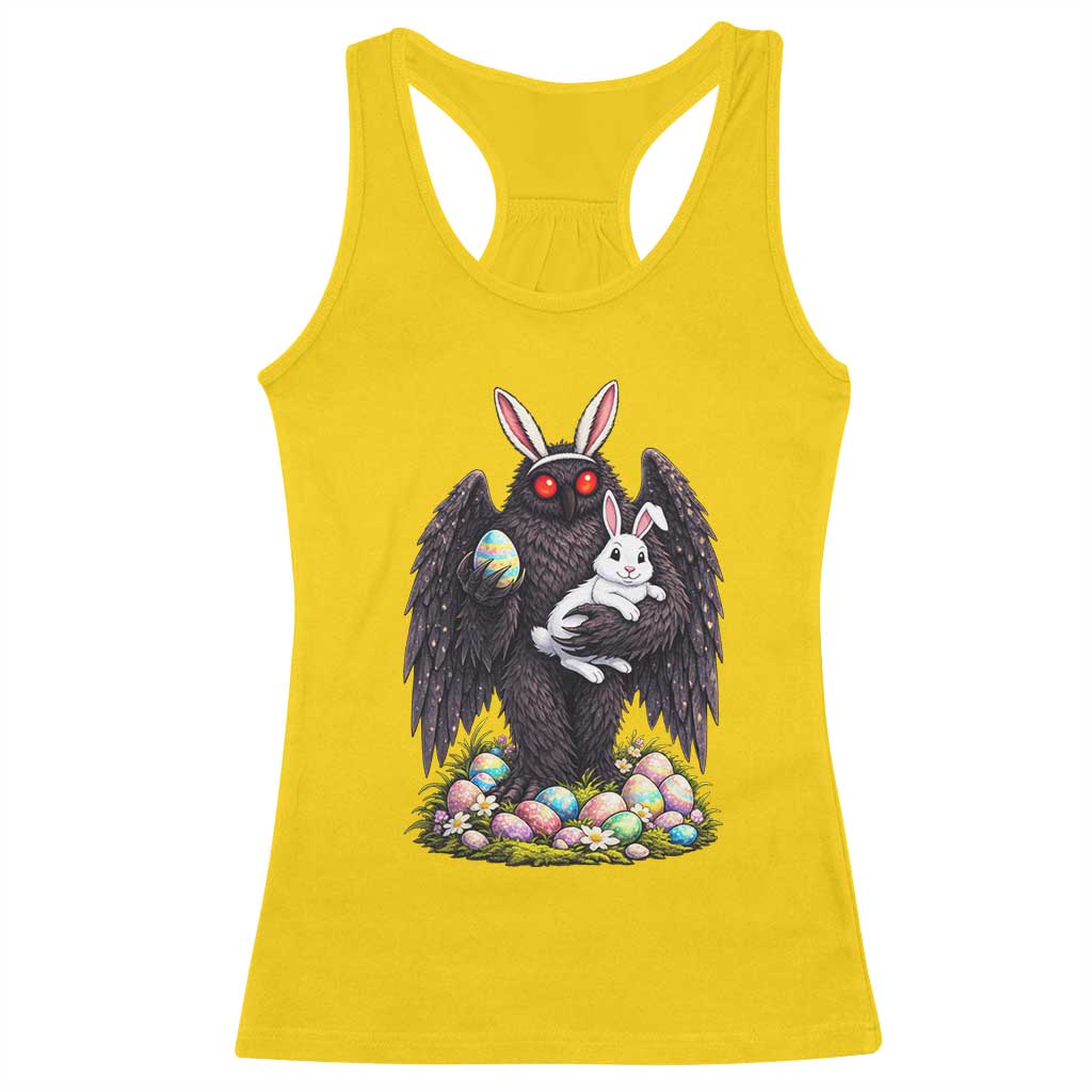 Funny Mothman Bunny Ears Racerback Tank Top Point Pleasant Cryptid Lover Gift TS12 Daisy Print Your Wear