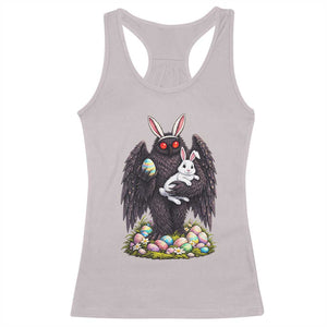 Funny Mothman Bunny Ears Racerback Tank Top Point Pleasant Cryptid Lover Gift TS12 Ice Gray Print Your Wear