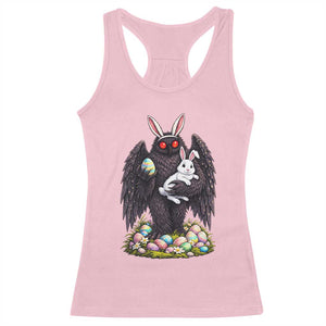 Funny Mothman Bunny Ears Racerback Tank Top Point Pleasant Cryptid Lover Gift TS12 Light Pink Print Your Wear