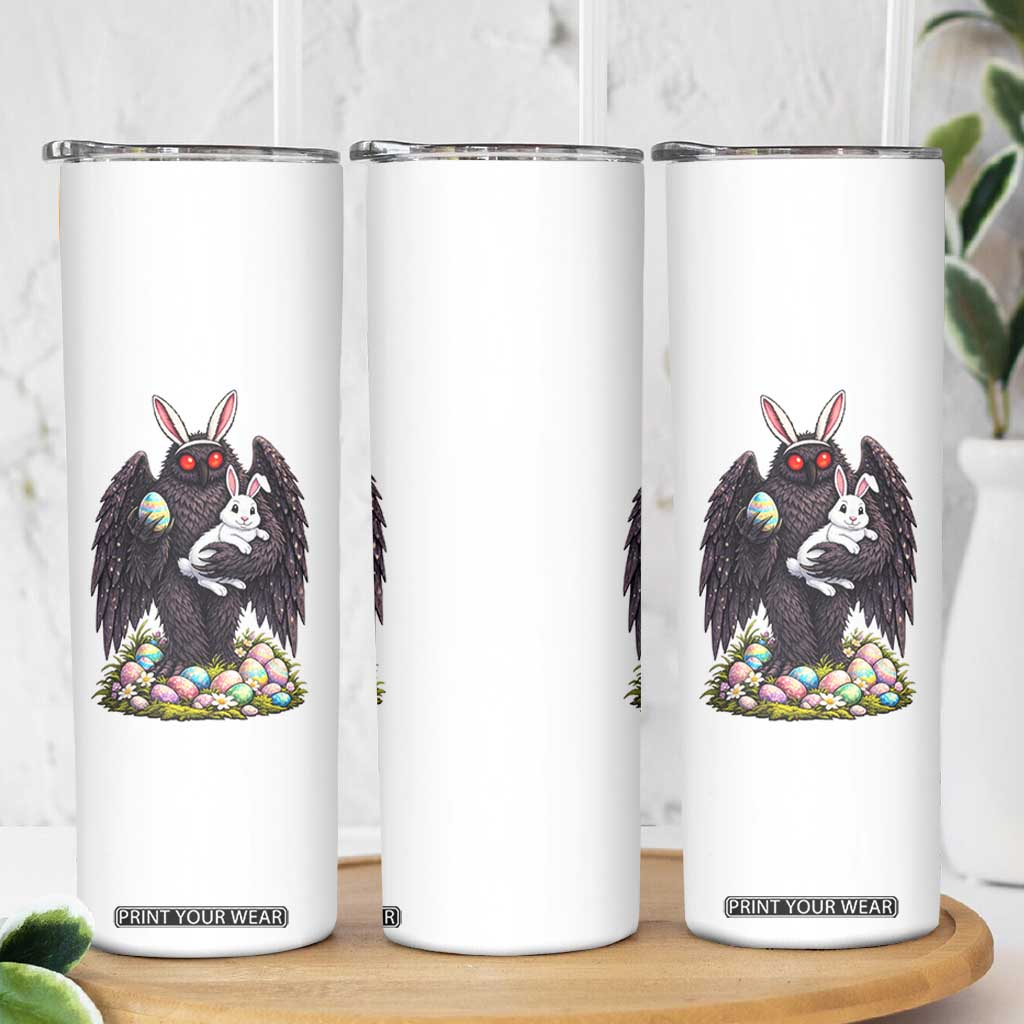 Funny Mothman Bunny Ears Skinny Tumbler Point Pleasant Cryptid Lover Gift TS12 Print Your Wear