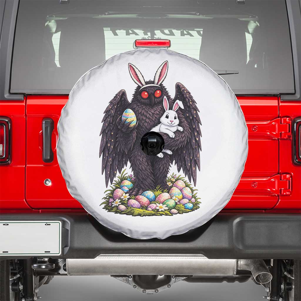 Funny Mothman Bunny Ears Spare Tire Cover Point Pleasant Cryptid Lover Gift TS12 Black Print Your Wear