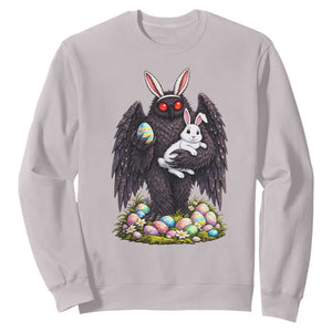 Funny Mothman Bunny Ears Sweatshirt Point Pleasant Cryptid Lover Gift TS12 Ice Gray Print Your Wear
