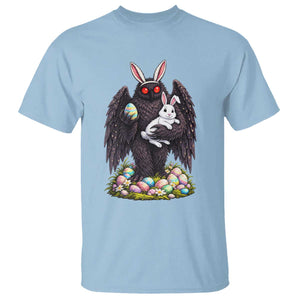 Funny Mothman Bunny Ears T Shirt Point Pleasant Cryptid Lover Gift TS12 Light Blue Print Your Wear