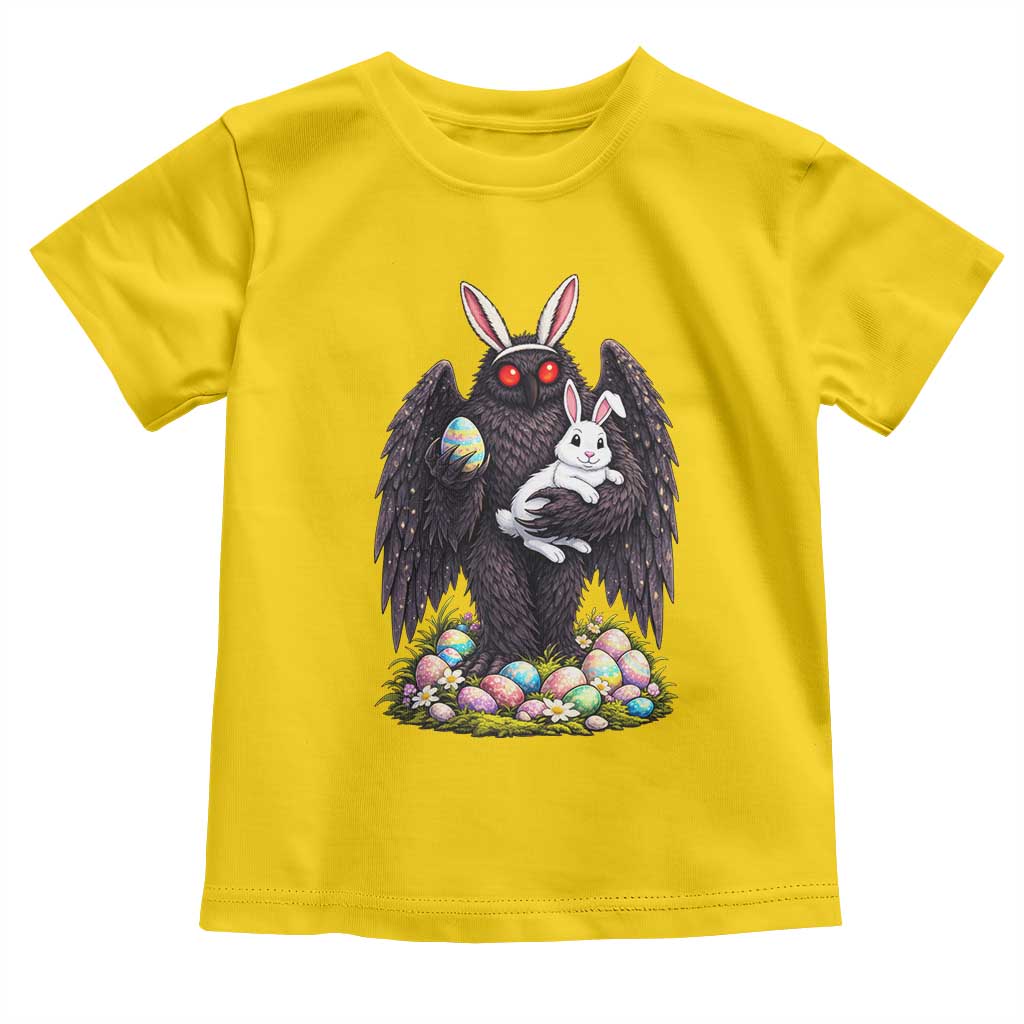 Funny Mothman Bunny Ears Toddler T Shirt Point Pleasant Cryptid Lover Gift TS12 Daisy Print Your Wear