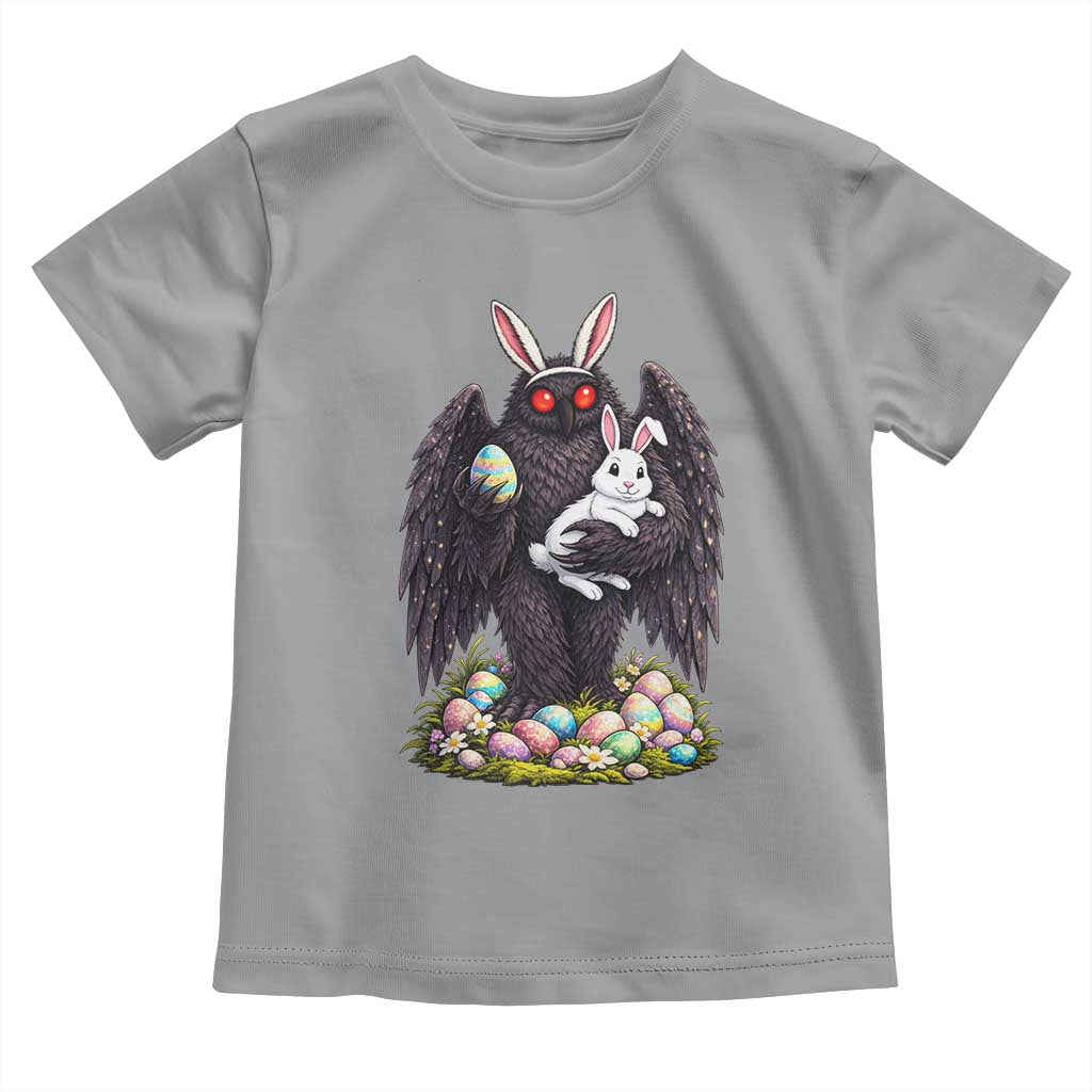 Funny Mothman Bunny Ears Toddler T Shirt Point Pleasant Cryptid Lover Gift TS12 Sport Gray Print Your Wear