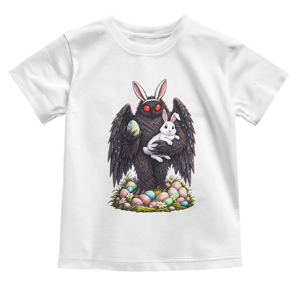 Funny Mothman Bunny Ears Toddler T Shirt Point Pleasant Cryptid Lover Gift TS12 White Print Your Wear